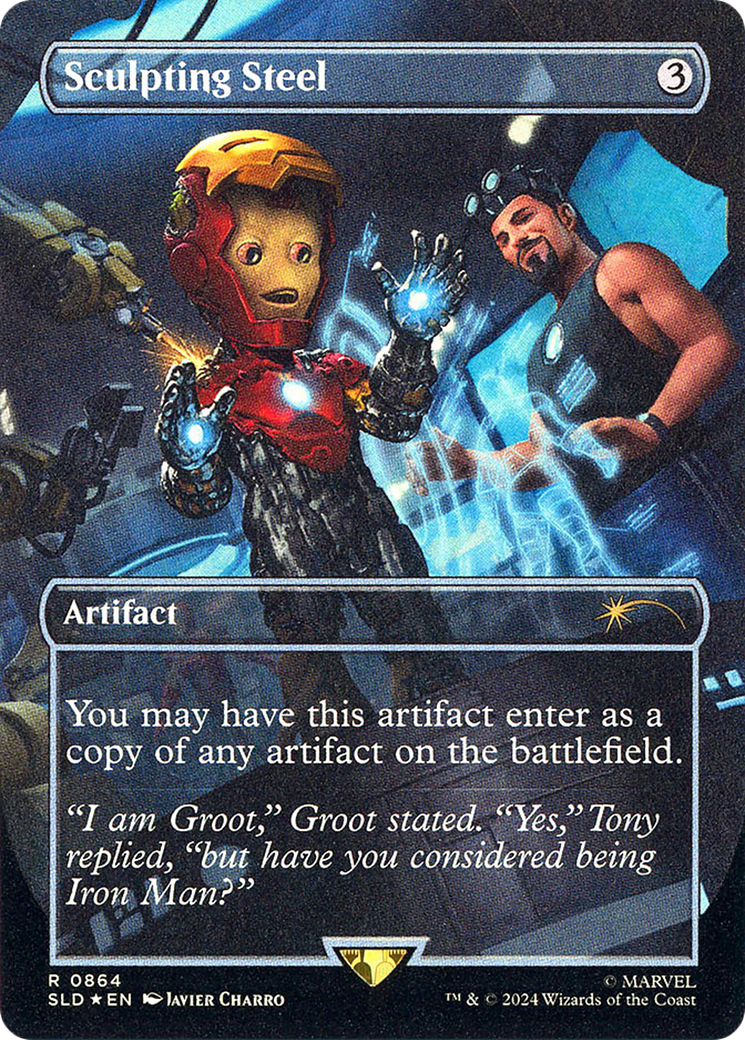 Sculpting Steel (0864) (Borderless) - Foil