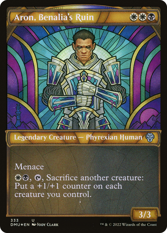 Aron, Benalia's Ruin (333) (Showcase) - Textured Foil