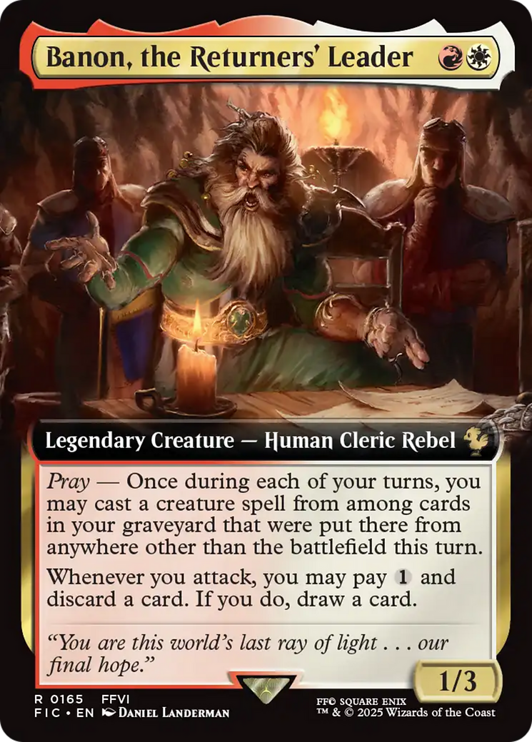Banon, the Returners' Leader (0165) (Extended Art) - Foil