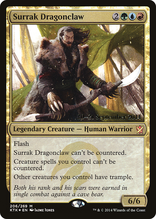 Surrak Dragonclaw (206) (Prerelease) - Foil