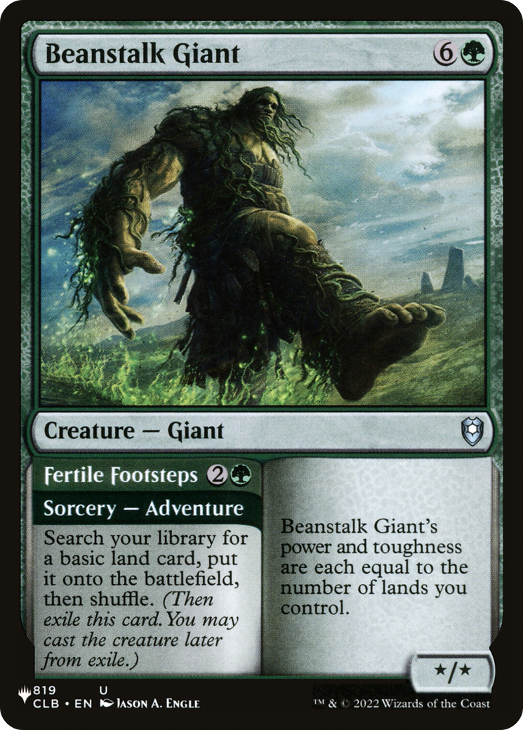 Beanstalk Giant // Fertile Footsteps (CLB-819) (PLST)