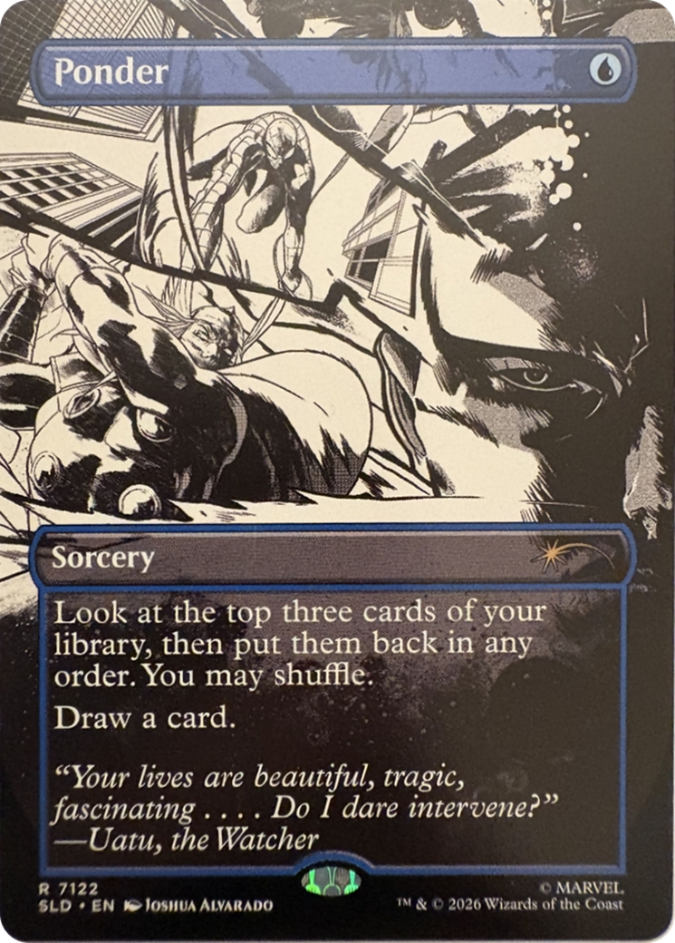 Ponder (7122) (Borderless) (SLD) - Foil