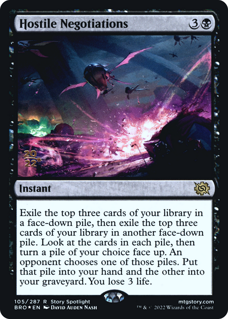 Hostile Negotiations (105) (Prerelease) - Foil