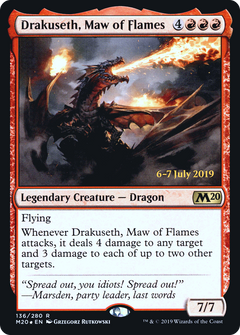 Drakuseth, Maw of Flames (136) (Prerelease) - Foil