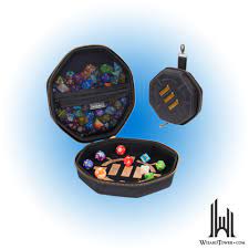 Dice Case and Tray - Black Octagon