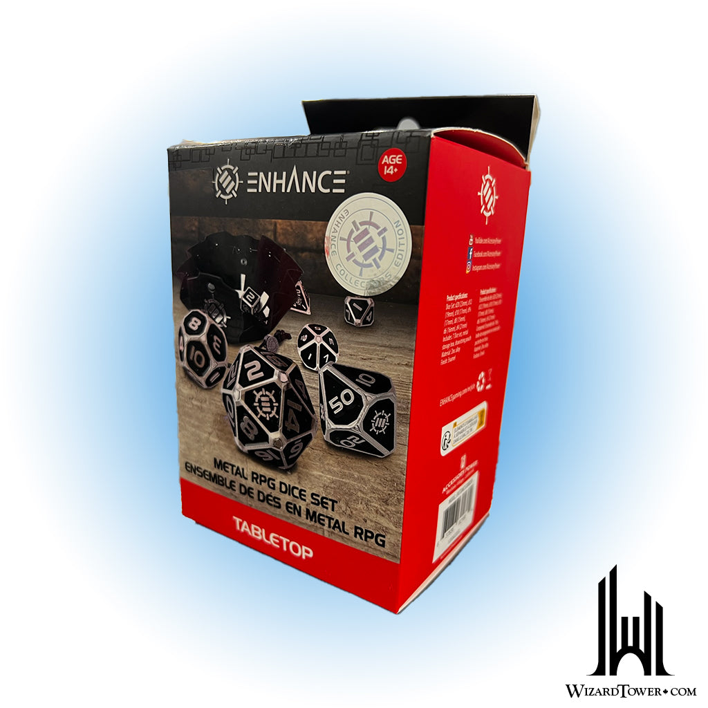 Dice Set - Metal Collectors Edition Black 7ct