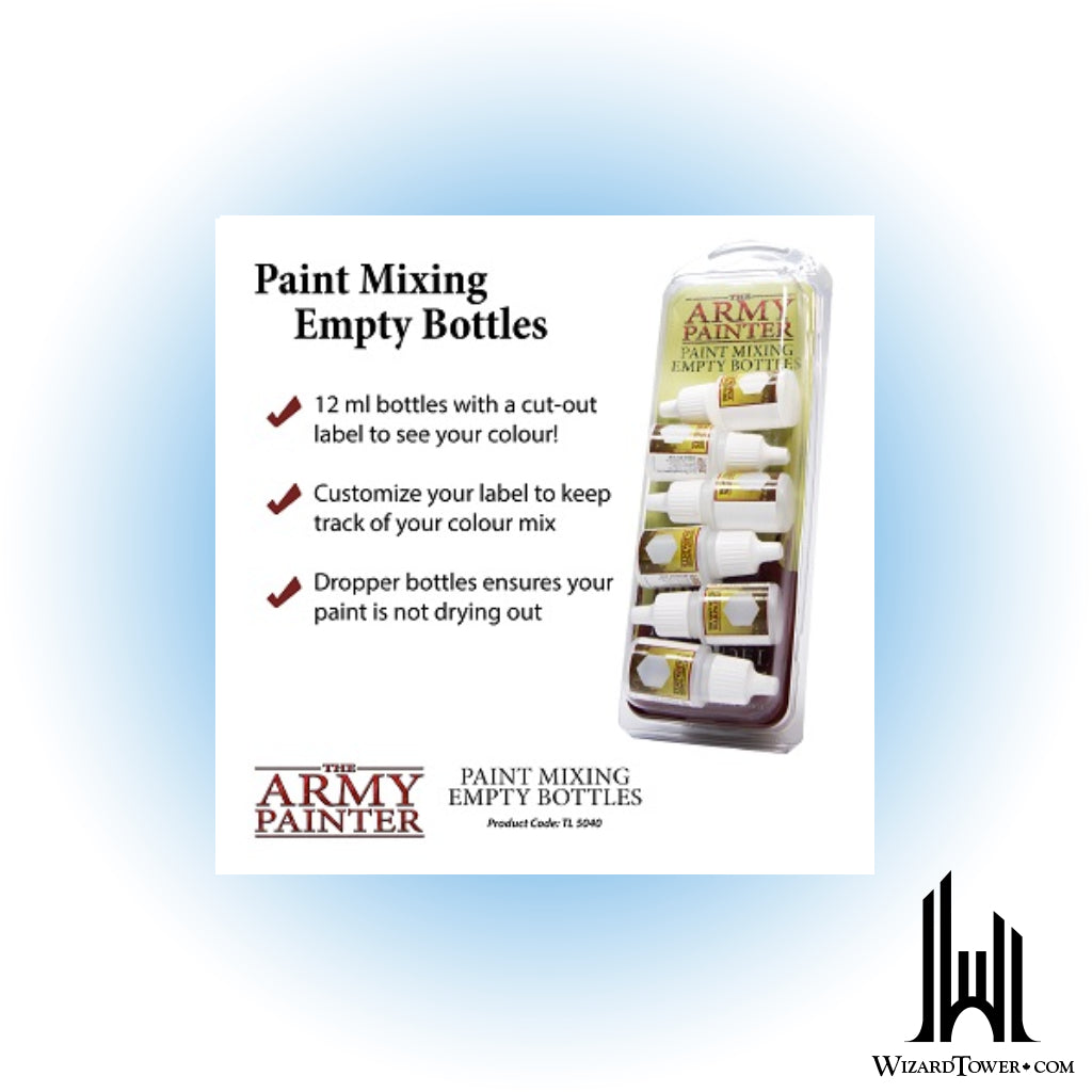 Army Painter Empty Paint Mixing Bottles