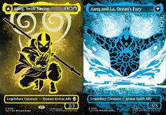 Aang, Swift Savior // Aang and La, Ocean's Fury (0359) (Borderless) (TLA) - Neon Ink