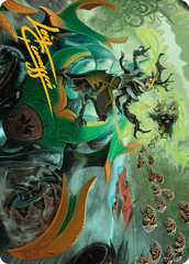 Aatchik, Emerald Radian (15/54) Art Card (ADFT) - Gold-Stamped Signature