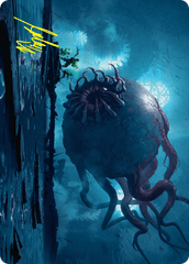 Abhorrent Oculus (03/54) Art Card (ADSK) - Gold-Stamped Signature