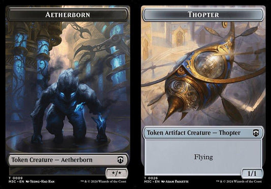 Aetherborn (0009) // Thopter (0026) Double-Sided Token