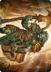 Ajani, Outland Chaperone (28/54) Art Card (AECL)