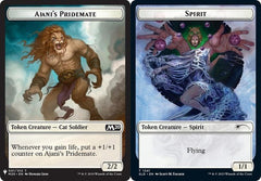 Ajani's Pridemate (001) // Spirit (1341) Double-Sided Token (PLST)