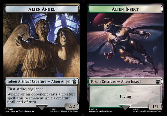 Alien Angel (0011) // Alien Insect (0019) Double-Sided Token - Foil