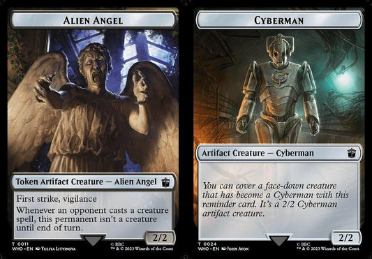 Alien Angel (0011) // Cyberman (0024) Double-Sided Token
