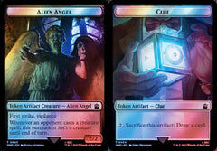 Alien Angel (0043) // Clue (0054) Double-Sided Token - Surge Foil
