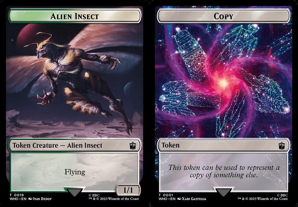 Alien Insect (0019) // Copy (0001) Double-Sided Token - Foil