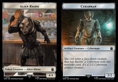 Alien Rhino (0003) // Cyberman (0024) Double-Sided Token - Foil