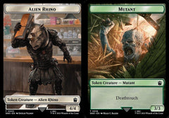 Alien Rhino (0003) // Mutant (0018) Double-Sided Token - Foil