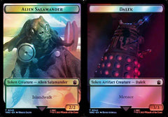 Alien Salamander (0048) // Dalek (0044) Double-Sided Token - Surge Foil