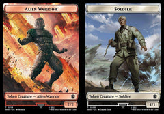 Alien Warrior (0014) // Soldier (0008) Double-Sided Token - Foil