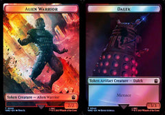 Alien Warrior (0046) // Dalek (0044) Double-Sided Token - Surge Foil