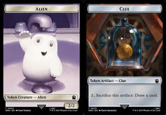 Alien (0002) // Clue (0023) Double-Sided Token - Foil