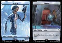 Alien (0006) // Food (0014) Double-Sided Token - Foil