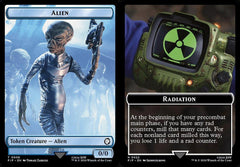 Alien (0006) // Radiation (0022) Double-Sided Token - Foil