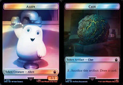Alien (0034) // Clue (0053) Double-Sided Token - Surge Foil