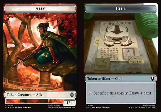 Ally (0004) // Clue (0015) Double-Sided Token (TTLA) - Foil