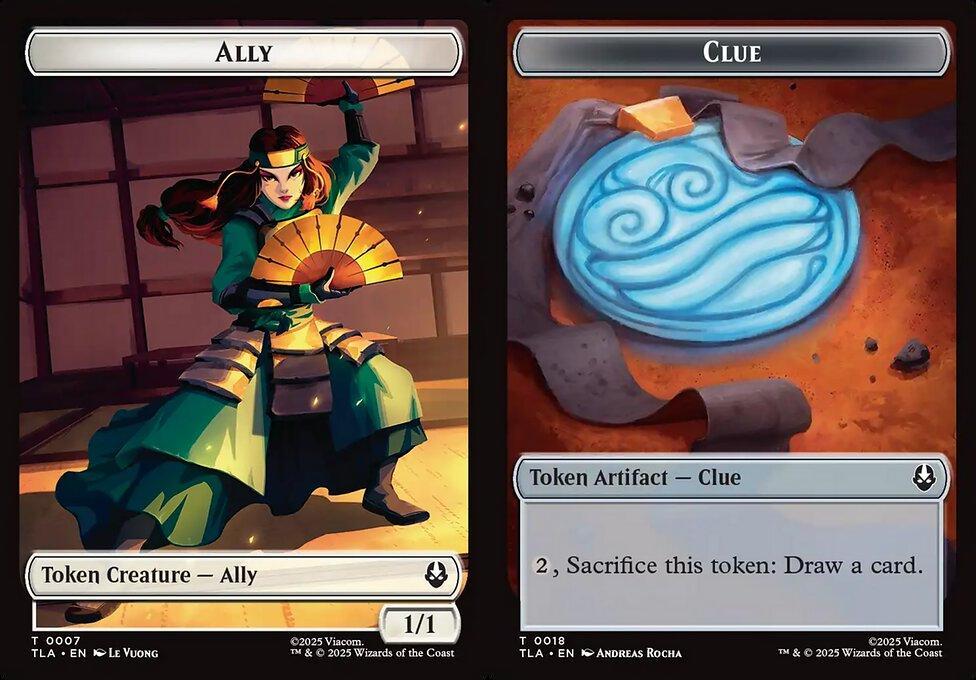 Ally (0007) // Clue (0018) Double-Sided Token (TTLA) - Foil