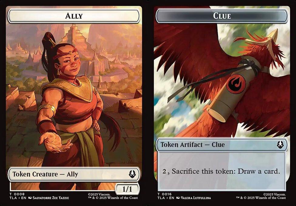 Ally (0008) // Clue (0016) Double-Sided Token (TTLA) - Foil