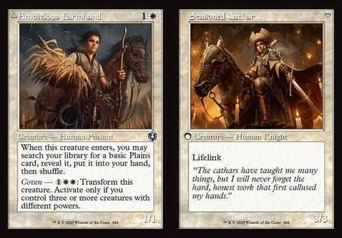 Ambitious Farmhand // Seasoned Cathar (0448) (Retro Frame) - Foil