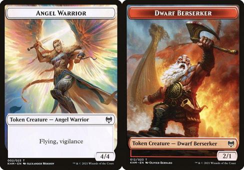 Angel Warrior (002) // Dwarf Berserker (012) Double-Sided - Foil