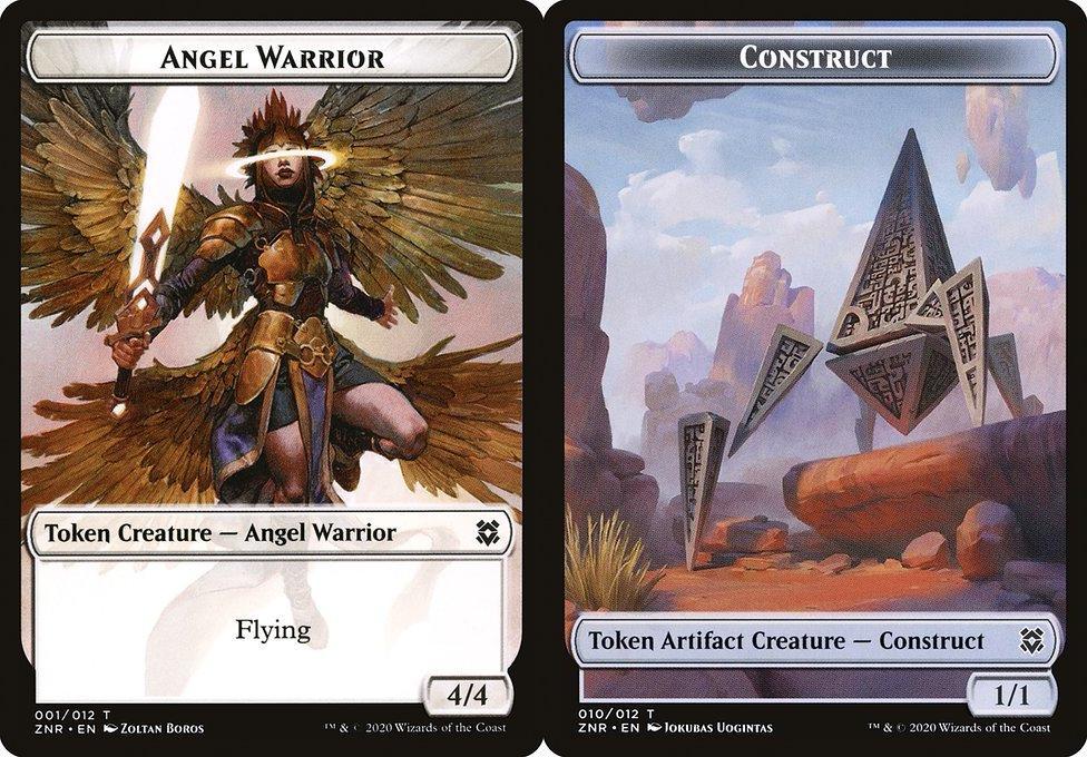 Angel Warrior (001)  // Construct (010) Double-Sided Token - Foil