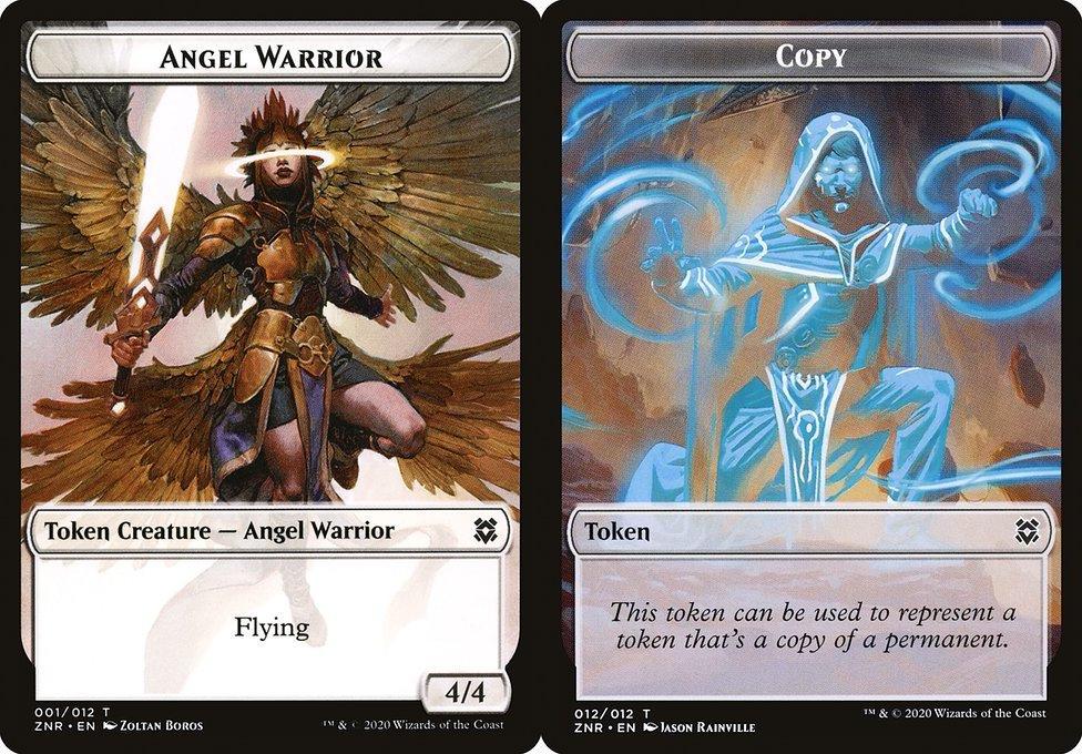 Angel Warrior (001) // Copy (012) Double-Sided Token - Foil