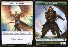 Angel Warrior (002) // Elf Warrior (015) Double-Sided Token - Foil