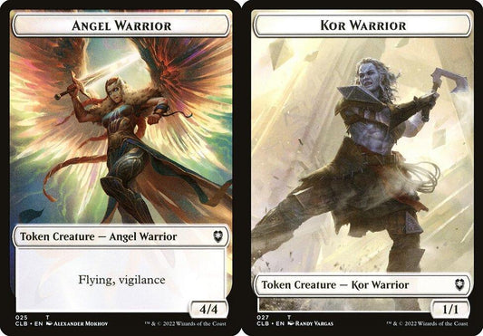 Angel Warrior (025) // Kor Warrior (027) Double-Sided Token