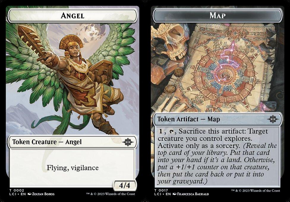 Angel (0002) // Map (0017) Double-Sided Token - Foil