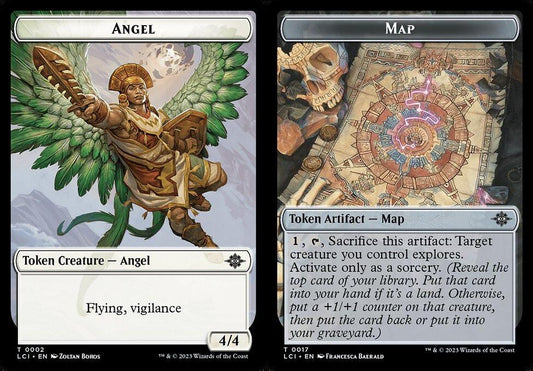 Angel (0002) // Map (0017) Double-Sided Token - Foil