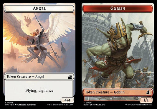 Angel (0003) // Goblin (0008) Double-Sided Token - Foil