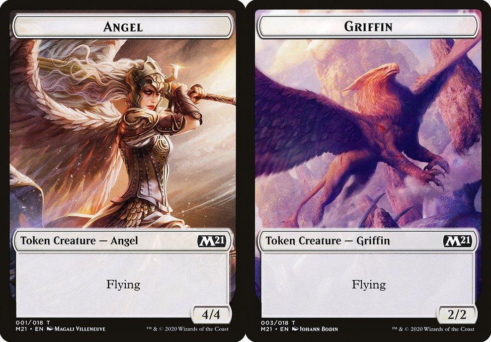 Angel (001) // Griffin (003) Double-Sided Token - Foil