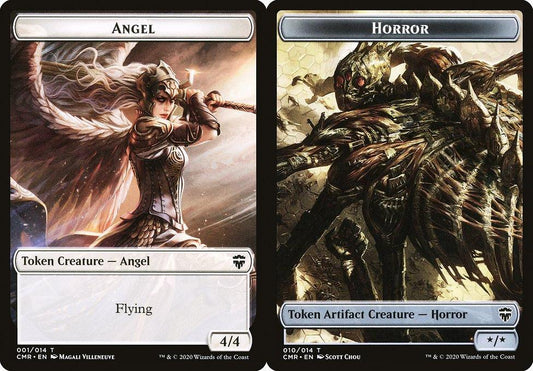 Angel (001) // Horror (010) Double-Sided Token - Foil