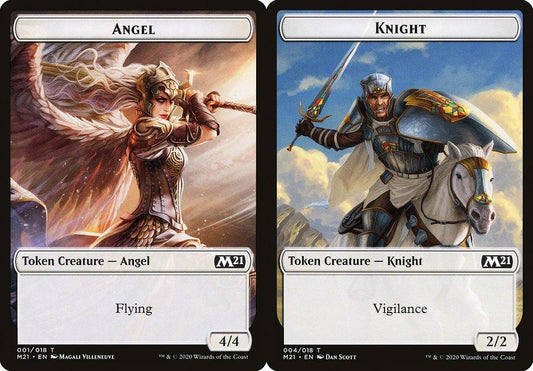 Angel (001) // Knight (004) Double-Sided Token - Foil