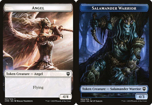Angel (001) // Salamander Warrior (004) Double-Sided Token - Foil