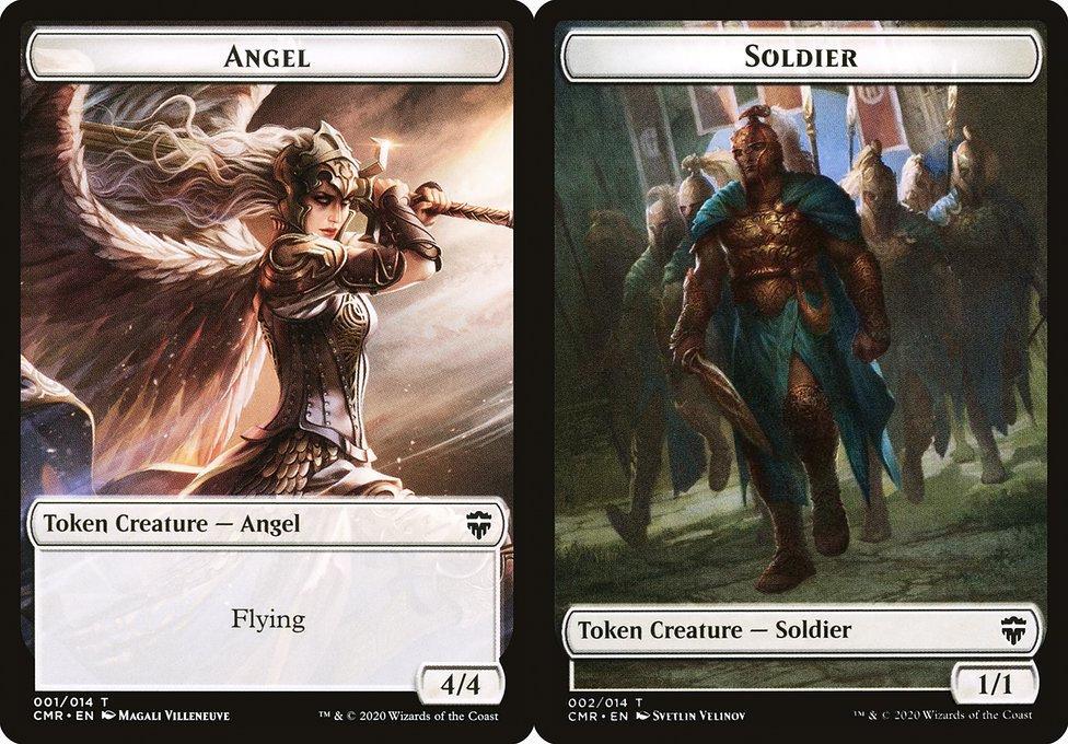 Angel (001) // Soldier (002) Double-Sided Token - Foil
