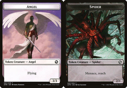 Angel (001) // Spider (007) Double-Sided Token - Foil