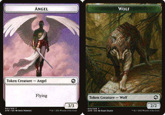 Angel (001) // Wolf (014) Double-Sided Token - Foil