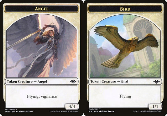 Angel (002) // Bird (003) Double-Sided Token